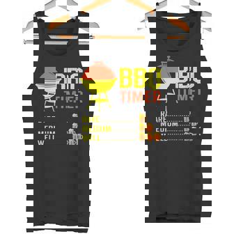 BBQ Timer Barbecue Beer Chart Grill Cooking Time Tank Top - Monsterry