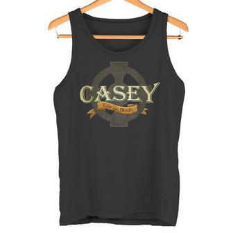 Casey Irischer Nachname Casey Irish Family Name Keltisches Kreuz Tank Top - Geschenkecke