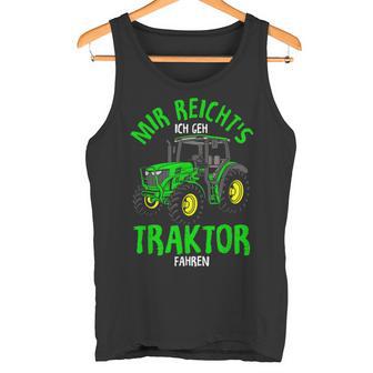 Children's Mir Reichts Ich Geh Traktor Fahren Tracker Tank Top - Geschenkecke