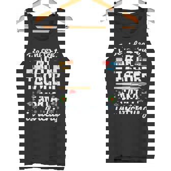 Christmas Art Teacher TShirt Santa Is Watching Quote Tank Top - Monsterry