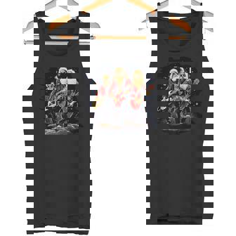 Christmas Rock Band For Guitarist And Santa Costume Lovers Premium Tank Top - Monsterry