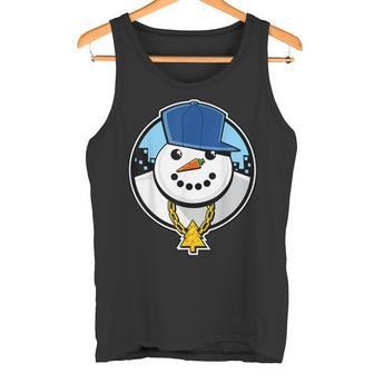Christmas TShirt Of A Ghetto Snowman TShirt Tank Top - Monsterry