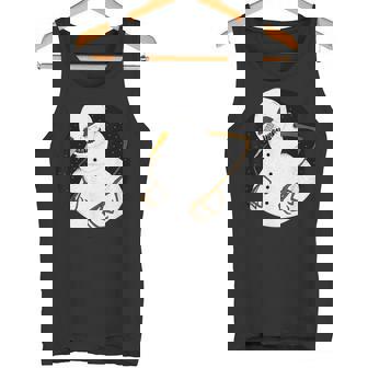 Creepy Evil Snowman Christmas Tshirt Tank Top - Monsterry