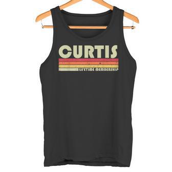 Curtis Nachname Lustiges Retrointage 80Er 90Er Geburtstag Wiedersehen Tank Top - Geschenkecke