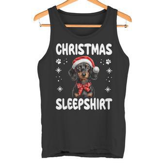 Dachshund Wiener Doxie Dog Nightdress Pyjamas Christmas Tank Top - Geschenkecke