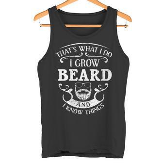 Damen Das Ist Was Ich Mache Ich Züchte Beard Und Ich Weiß Dinge Mit-Ausschnitt Tank Top - Geschenkecke