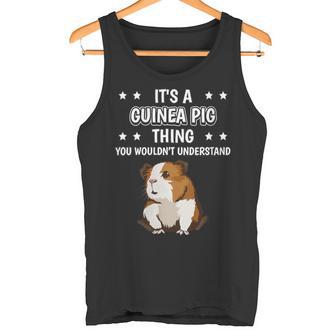 Damen Ist So Ein Meerschweinchen Ding Lustiger Spruch Meerschwein Mit-Ausschnitt Tank Top - Geschenkecke