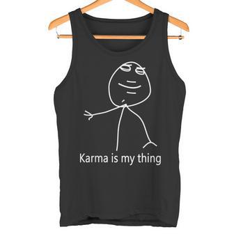 Damen Karma Ist Mein Ding Mit-Ausschnitt Tank Top - Geschenkecke