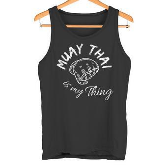 Damen Muay Thai Ist Mein Ding Mit-Ausschnitt Tank Top - Geschenkecke