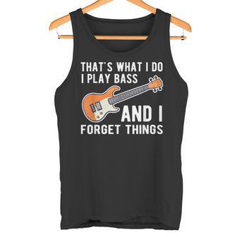 Das Ist Was Ich Tue Ich Spiele Bass Undergesse Dinge Git S Tank Top - Geschenkecke