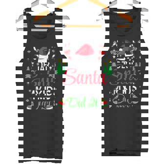 Dear Santa My Kids Did It Matching Family Christmas Pajama Tank Top - Monsterry