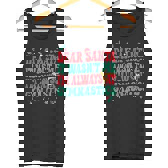 Dear Santa It Wasn't Me I'm Always At Gymnastics Christmas Tank Top - Monsterry