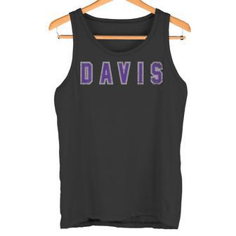 Distressed Davis Proud Family Surname Familia Tank Top - Geschenkecke