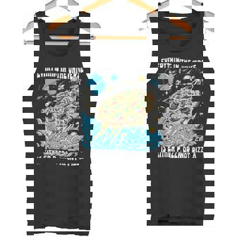 Everything In The Universe Is Either Pizza Or Not Pizza Tank Top - Monsterry