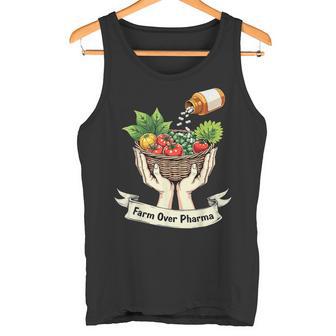 Farm Over Pharma Health Natural Living Tank Top - Monsterry