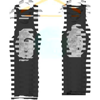Full Moon Sky Diving Base Jumping Parachute Extreme Sports Tank Top - Monsterry