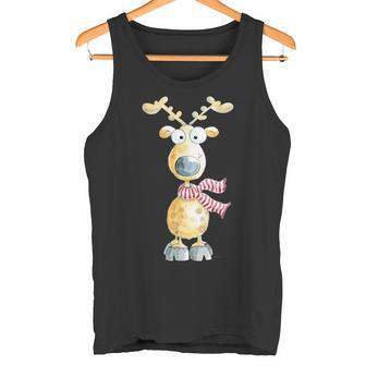 Winter Reindeer I Deer Wild Animal Elk Animal Motif Tank Top - Geschenkecke