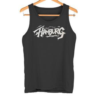 Hamburg City Graffiti Straßenkunst Handstyle Deutschland Hip Hop Tank Top - Geschenkecke