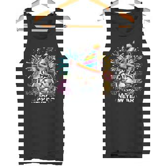 Happy New Year Cat 2025 Happy Meow Year Kitten Lovers Premium Tank Top - Monsterry