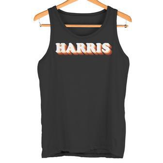 Harris Familienname Outfit Personalisiert Nachname Urlaub Tank Top - Geschenkecke