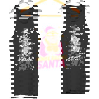 Horse Racing Santa Claus Christmas Holiday Horse Racing Tank Top - Monsterry