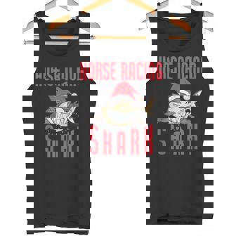 Horse Racing Shark Christmas Holiday Horse Racing Tank Top - Monsterry