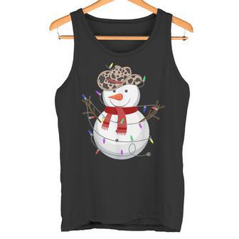 Howdy Snowman Cowboy Hat Western Christmas 2023 Tank Top - Monsterry
