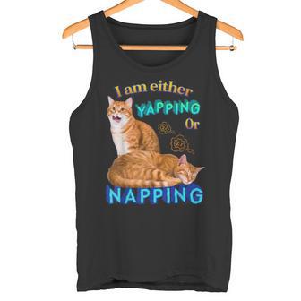 Ich Kläffe Oder Mache Ein Nap Cat Meme Tank Top - Geschenkecke