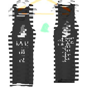 I'm The Gin Elf Christmas Pajama Drinking Tank Top - Monsterry