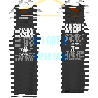 Imagine If I Got A Low Taper Fade Ironic Meme Tank Top - Monsterry