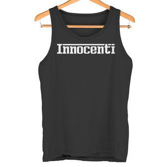 Innocenti Name Text Italy Italy Surname Tank Top - Geschenkecke