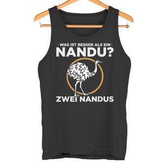 Was Ist Besser Als Ein Nandu Zwei Nandus Saying Tank Top - Geschenkecke