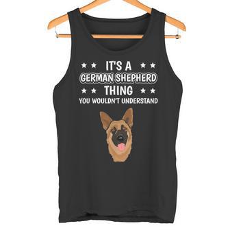 Ist So Ein Deutscher Schäferhund Ding Spruch Hundehalter Tank Top - Geschenkecke