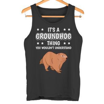 Ist So Ein Murmeltier Ding Lustiger Spruch Murmeltiere Tank Top - Geschenkecke