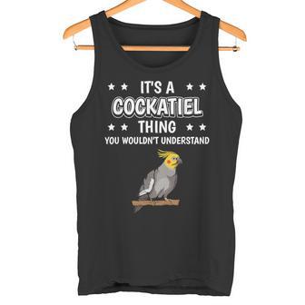 Ist So Ein Nymphensittich Ding Lustiger Spruchogel Tank Top - Geschenkecke