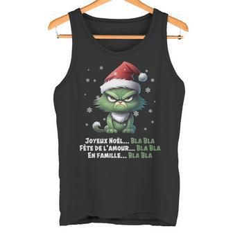 Je Déteste Noël Sarcastique Bla Chat Grincheux De Noël Débardeur e - Cadeauxyz