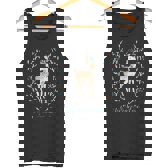 Joy Peace Love Reindeer Tank Top - Monsterry