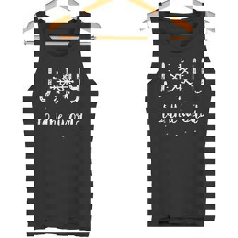 Joy To The World Christmas Snowflake Tank Top - Monsterry