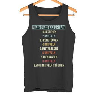 Kniffelintage Text For Cube Fans Mein Perfekt Tag Tank Top - Geschenkecke