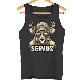 Lausbua Costume Oktoberfest Deer Servus Tank Top - Geschenkecke