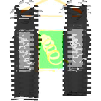 Lemon Peel Twist Green Lime Citrus Fruit Spiral Poster Style Tank Top - Monsterry
