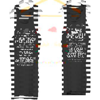 Most Likely To Crash Santas Sleigh Family Christmas Pajamas Tank Top - Monsterry