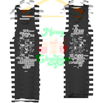 Merry Christmas Mulled Wine Booth Christmas Glow Wine Tank Top Tank Top - Monsterry