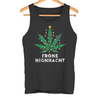 Merry Highnacht Christmas Hemp Leaf Word Game Tank Top - Geschenkecke