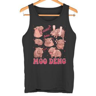 Moo Deng 2024 Moo Deng Moo Deng Cute Hippo Tank Top - Geschenkecke