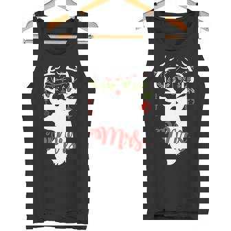 Mrs Reindeer Deer Matching Family Group Christmas Premium Tank Top - Monsterry