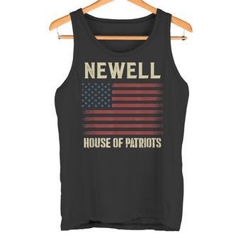 Newell Surname Last Name American Flag Family Tank Top - Geschenkecke