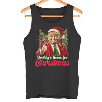 Papa Ist Zu Weihnachten Zu Hause Trump Tank Top - Geschenkecke