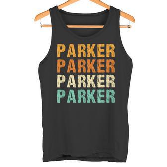 Parker Nachname Familientreffen Nachname Personalisiert Tank Top - Geschenkecke