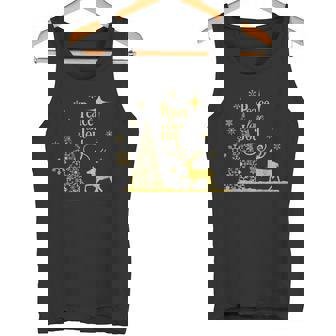 Peace Love Joy Christmas Tree Reindeer Snowflake Peace Love Tank Top - Monsterry